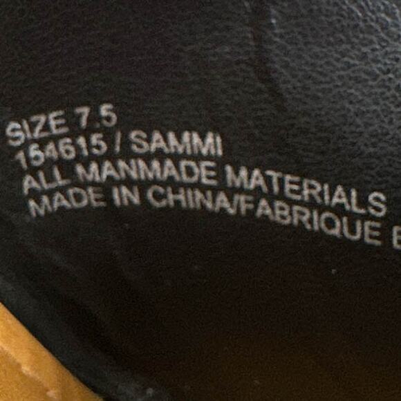 Maurices Sandals 7.5 Open Toe Slide Platform Chunky Heels Y2K Boho Hippie Retro - Picture 13 of 16